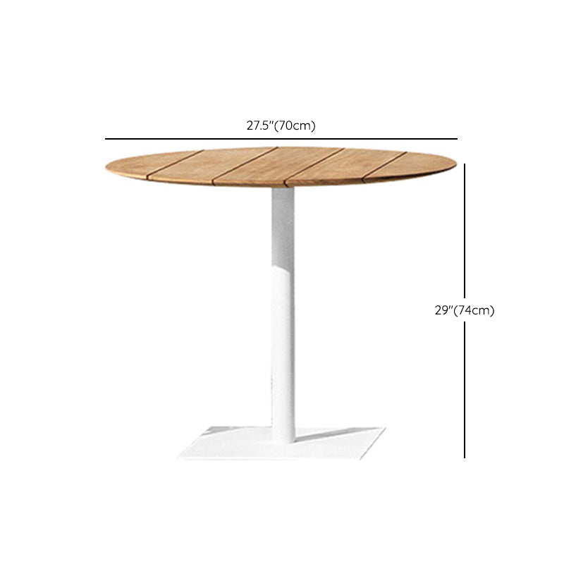 Modern Geometric Courtyard Table Stainless Steel Outdoor Table