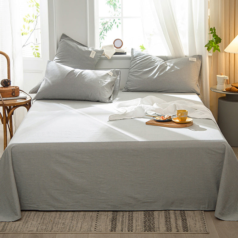 Color Block Sheet Set Cotton Breathable Non-Pilling Soft Bed Sheet