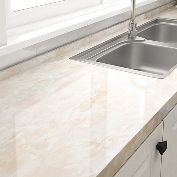 Modern Peel & Stick Field Tile Plastic Wallpaper for Kitchen Backsplash