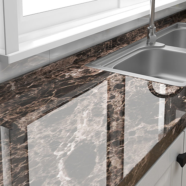 Modern Peel & Stick Field Tile Plastic Wallpaper for Kitchen Backsplash