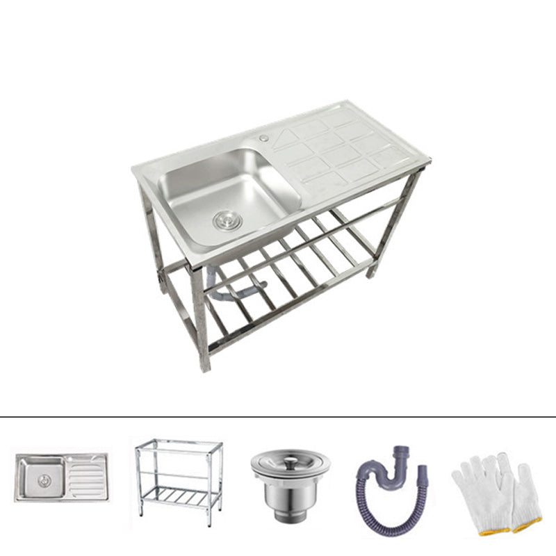 Kitchen Sink Stainless Steel Drop-In Rectangle All-in-one Kitchen Sink