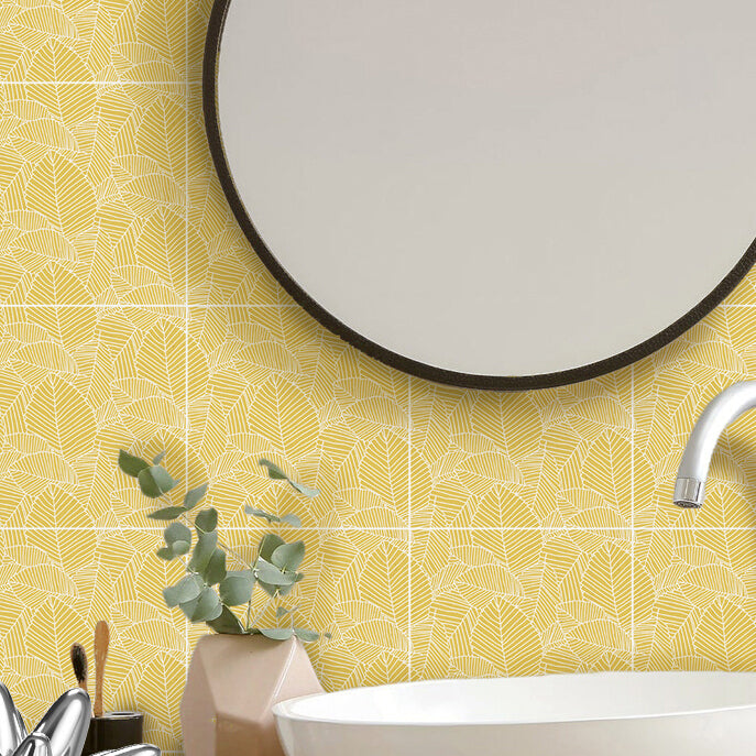 Square Tile Peel and Stick Tile Pvc Kitchen and Bathroom Backsplash Peel and Stick Tiles