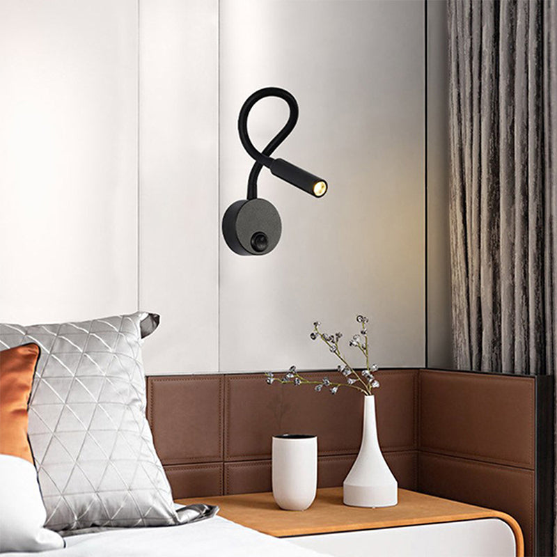 Metal Armed Wall Light Sconce Simplicity 1 Light Wall Mounted Lamp