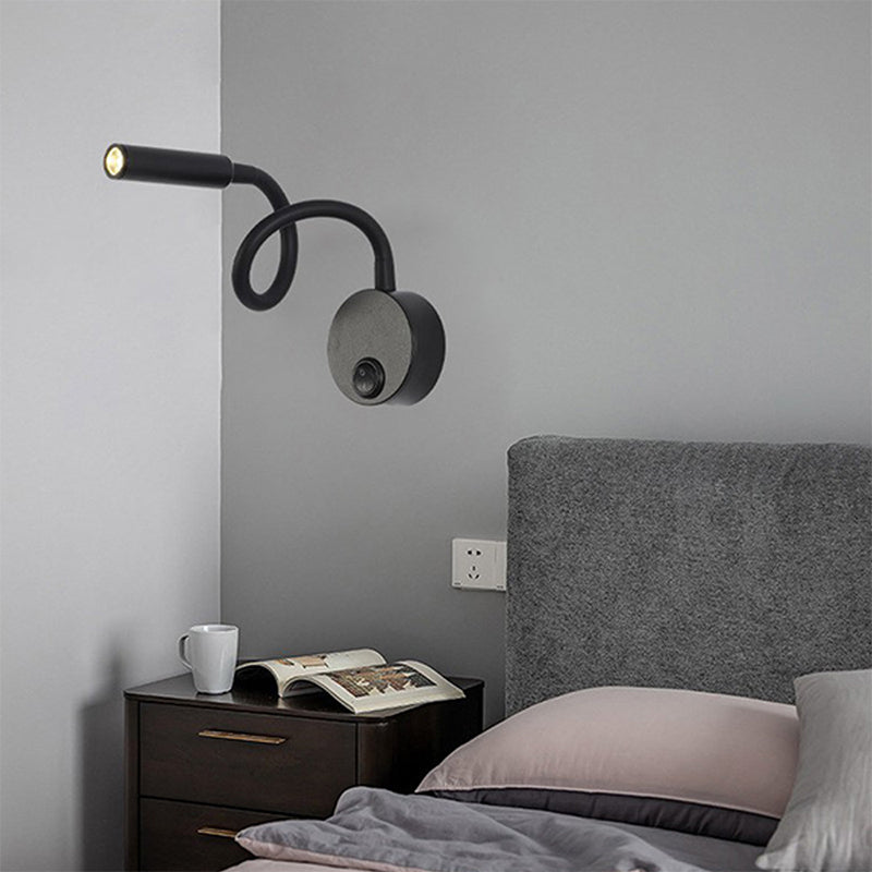 Metal Armed Wall Light Sconce Simplicity 1 Light Wall Mounted Lamp