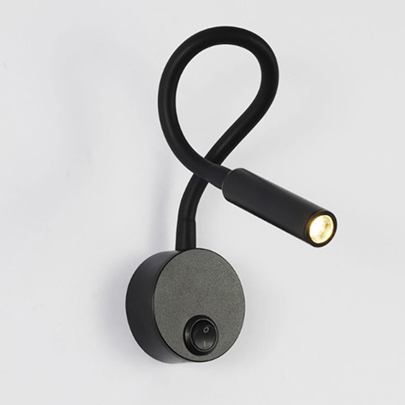 Metal Armed Wall Light Sconce Simplicity 1 Light Wall Mounted Lamp