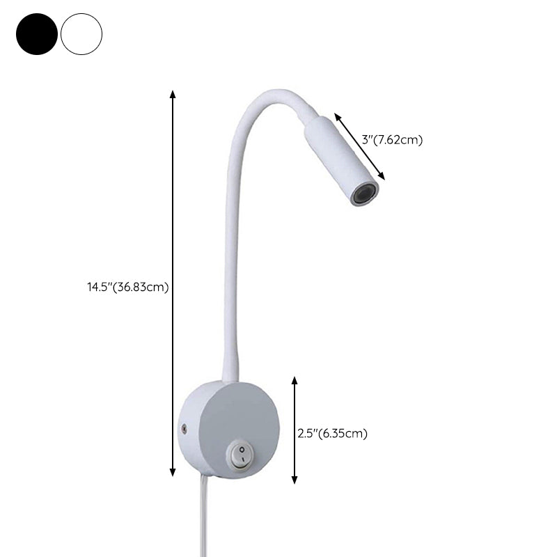 Metal Armed Wall Light Sconce Simplicity 1 Light Wall Mounted Lamp