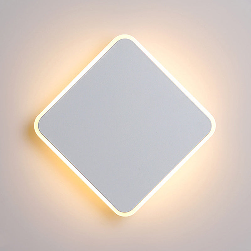 Modernism Single Black/White Wall Mounted Sconce LED Wall Light for Living Room