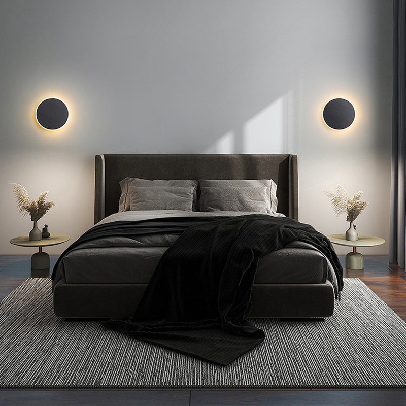 Modernism Single Black/White Wall Mounted Sconce LED Wall Light for Living Room