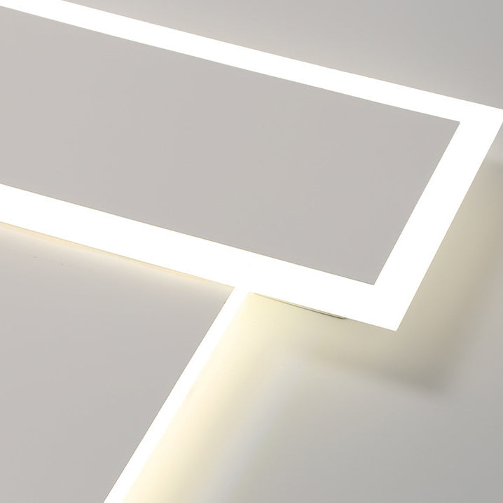 Modernism White Flush Mount Lighting Unique Ceiling Light with Acrylic