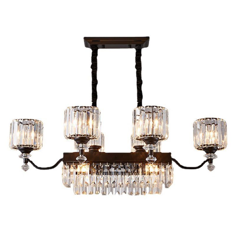 Nordic Style Hanging Lamp Cylinder Shape Island Light Fixture for Dining Room