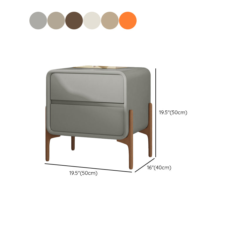 Wooden Kids Bedside Table Assembled Nightstand Kids with Drawers