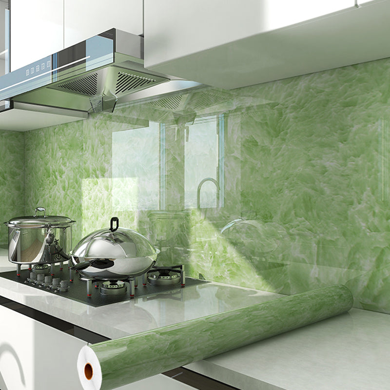 Modern Peel & Stick Field Tile PVC Rectangular Wallpaper for Floor and Wall