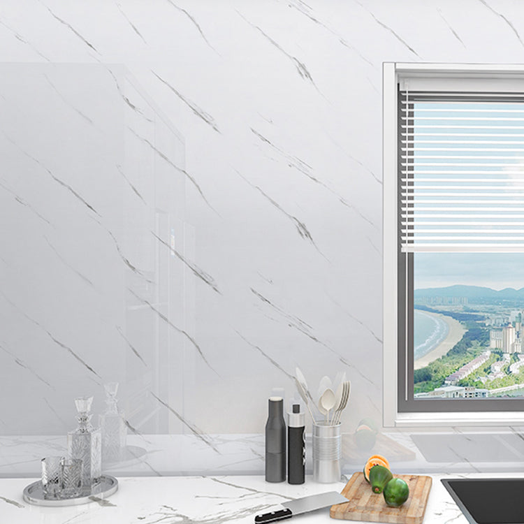 Modern Wallpaper PVC Rectangular Peel & Stick Backsplash Tile