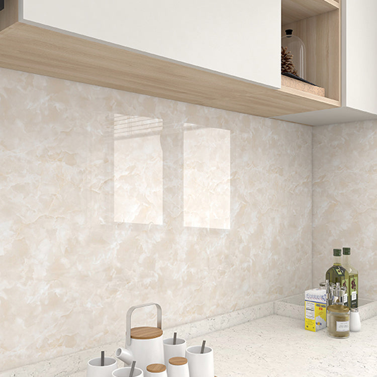 Modern Wallpaper PVC Rectangular Peel & Stick Backsplash Tile