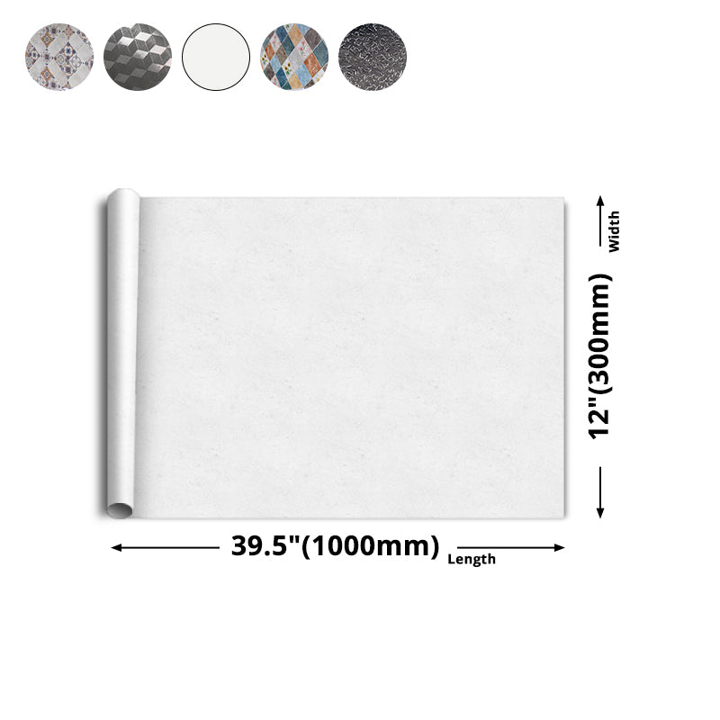 Modern Peel and Stick Backsplash Tile PVC Wallpaper for Floor and Wall