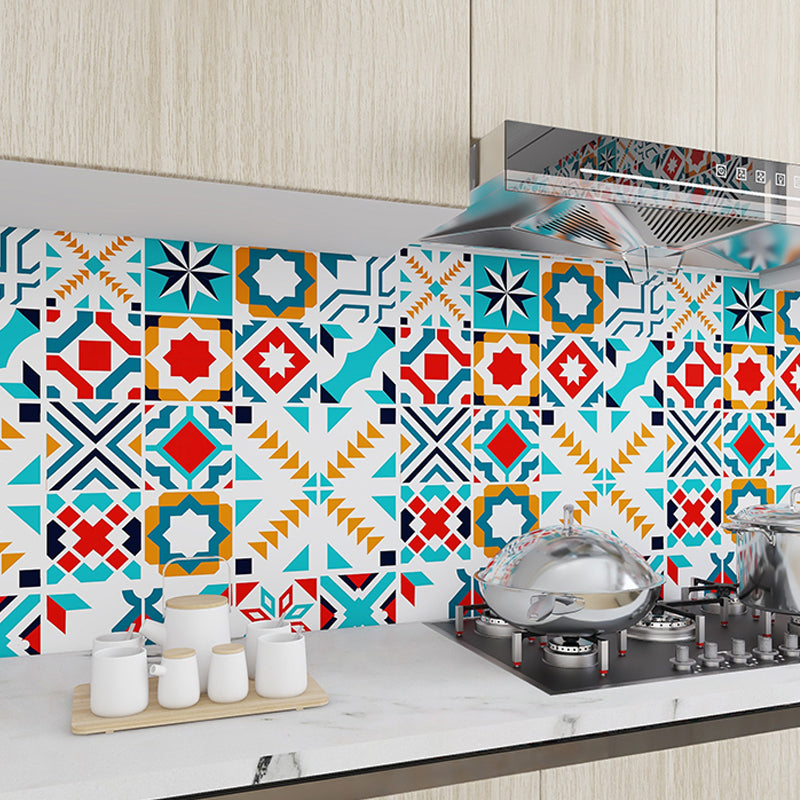 Modern Peel and Stick Backsplash PVC Mosaic Tile Wallpaper for Backsplash Wall