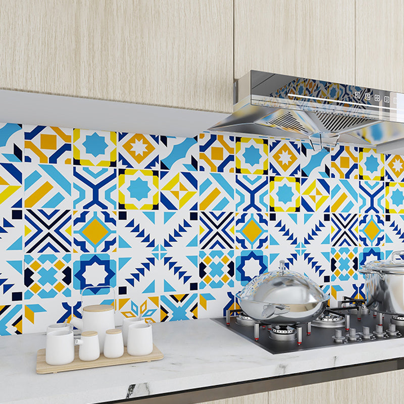 Modern Peel and Stick Backsplash PVC Mosaic Tile Wallpaper for Backsplash Wall