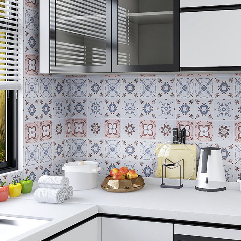 Modern Peel and Stick Backsplash PVC Mosaic Tile Wallpaper for Backsplash Wall