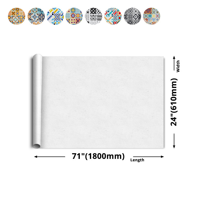 Modern Peel and Stick Backsplash PVC Mosaic Tile Wallpaper for Backsplash Wall