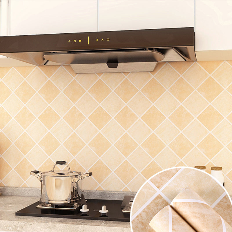 Modern Peel and Stick Backsplash PVC Mosaic Tile Field Tile for Kitchen