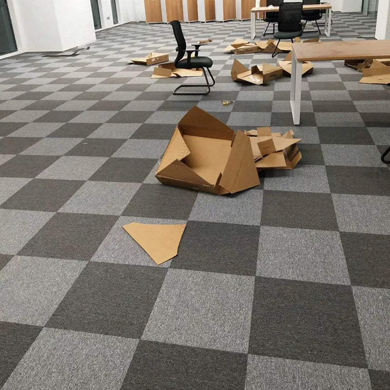 Modern Carpet Tiles Level Loop Glue Down Fade Resistant Carpet Tile