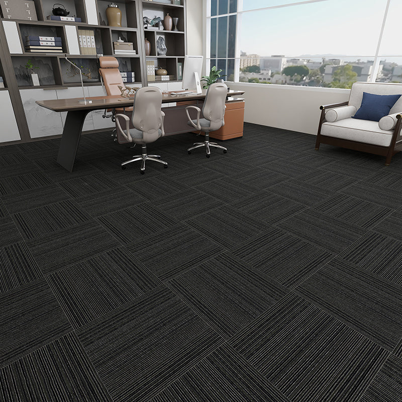 Modern Carpet Tiles Level Loop Glue Down Fade Resistant Carpet Tile