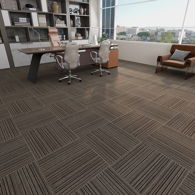Modern Carpet Tiles Level Loop Glue Down Fade Resistant Carpet Tile