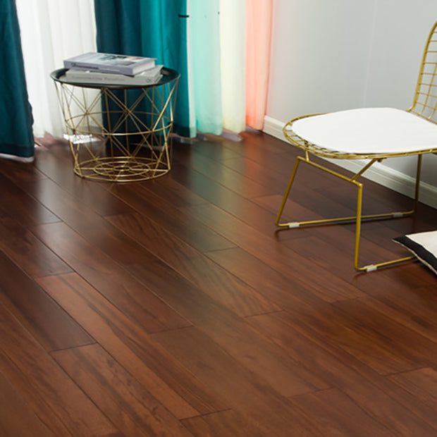 Rectangle Flooring Planks Solid Wood Interlocking Walnut Wooden Floor