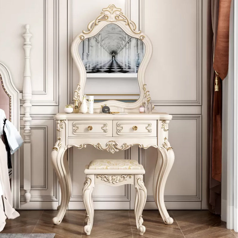 Victorian Bedroom Makeup Vanity Desk Table Wood Vanity Dressing Table