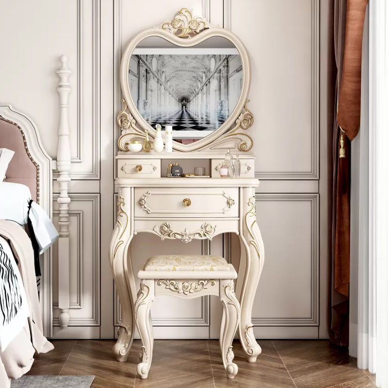 Victorian Bedroom Makeup Vanity Desk Table Wood Vanity Dressing Table