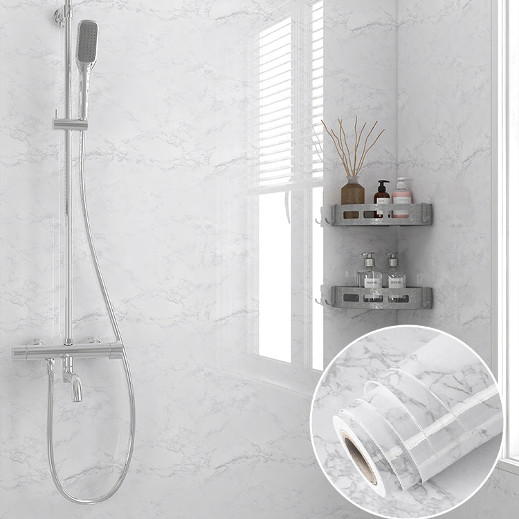 Modern Backsplash Wall Tile PVC Rectangular Self Adhesive Wallpaper for Bathroom