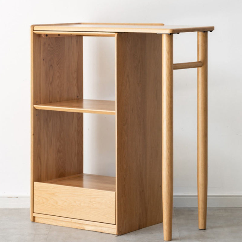Modern Dining Table Solid Wood Dining Table for Dining Room with Storage