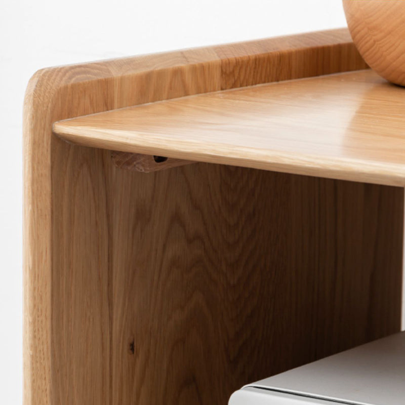 Modern Dining Table Solid Wood Dining Table for Dining Room with Storage