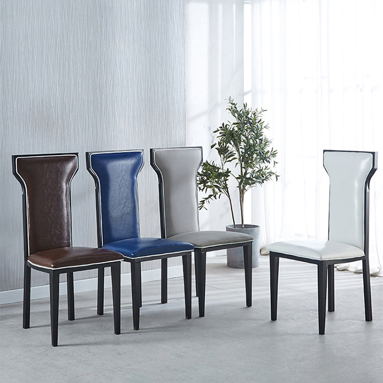 Contemporary Style Side Chair Metal Dining Room Chair for Kitchen