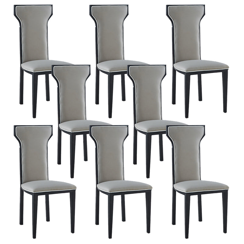 Contemporary Style Side Chair Metal Dining Room Chair for Kitchen