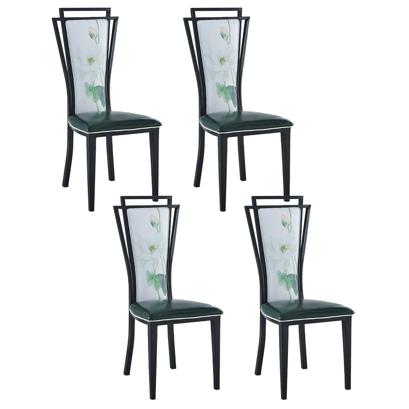 Contemporary Style Side Chair Metal Dining Room Chair for Kitchen