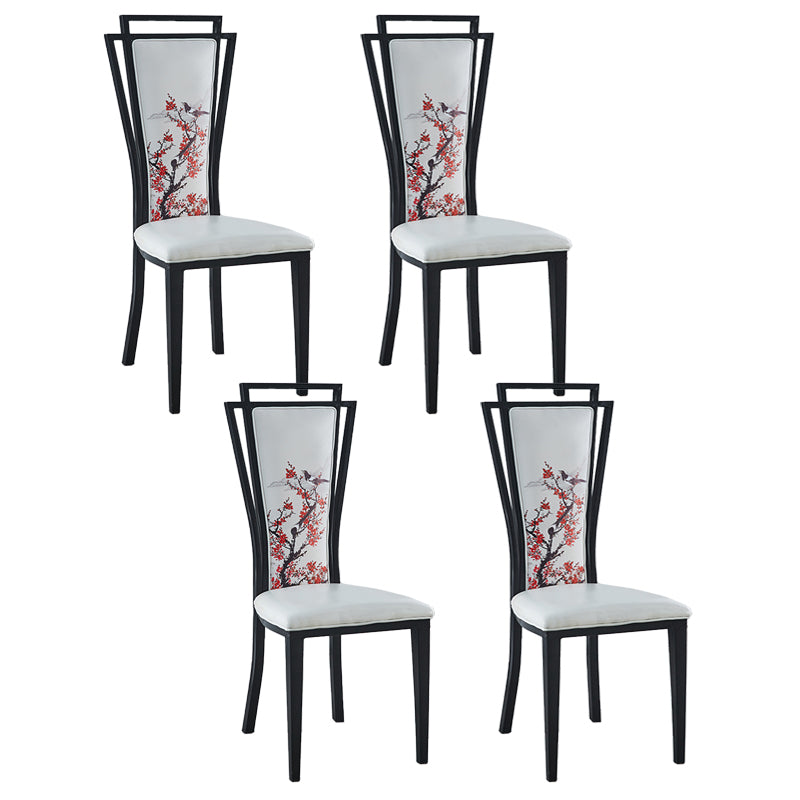 Contemporary Style Side Chair Metal Dining Room Chair for Kitchen