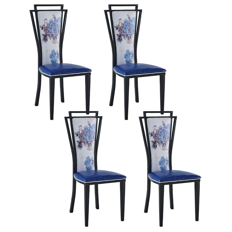 Contemporary Style Side Chair Metal Dining Room Chair for Kitchen