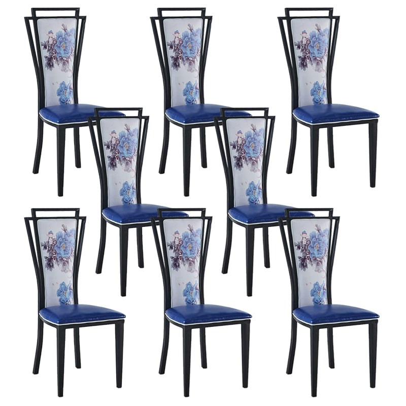 Contemporary Style Side Chair Metal Dining Room Chair for Kitchen