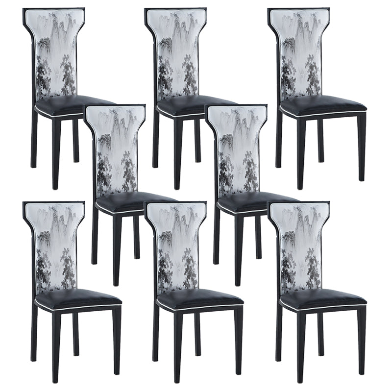 Contemporary Style Side Chair Metal Dining Room Chair for Kitchen