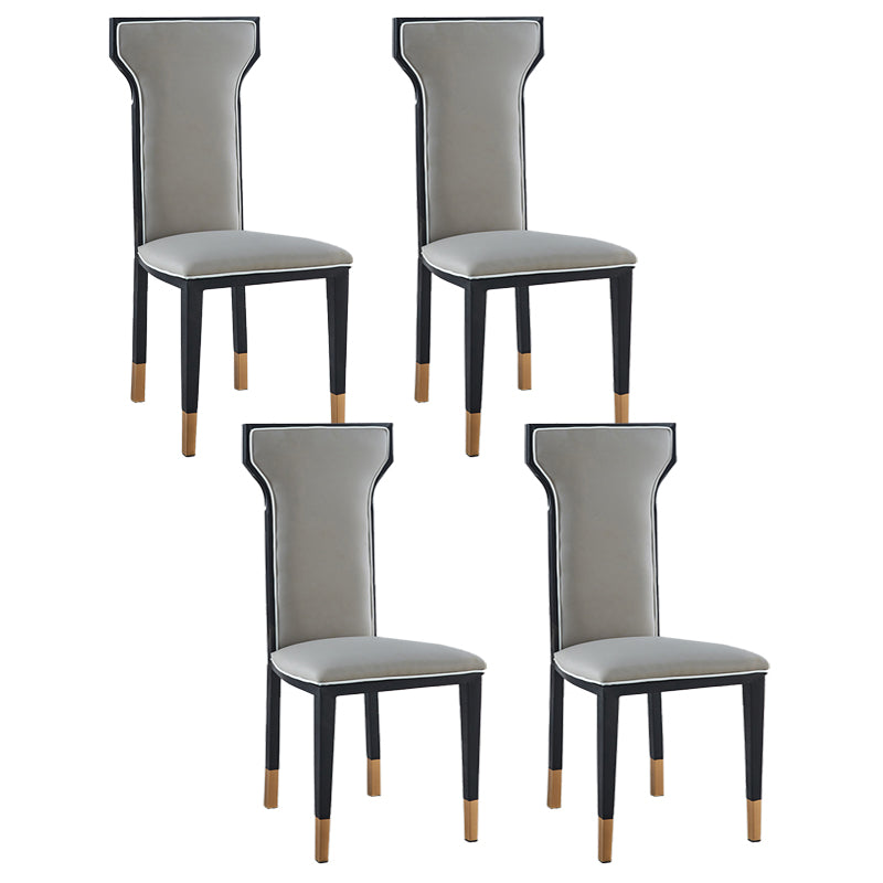 Contemporary Style Side Chair Metal Dining Room Chair for Kitchen