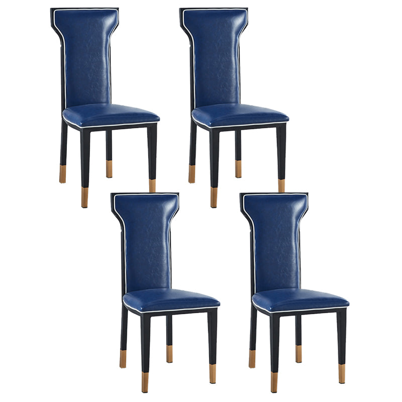 Contemporary Style Side Chair Metal Dining Room Chair for Kitchen