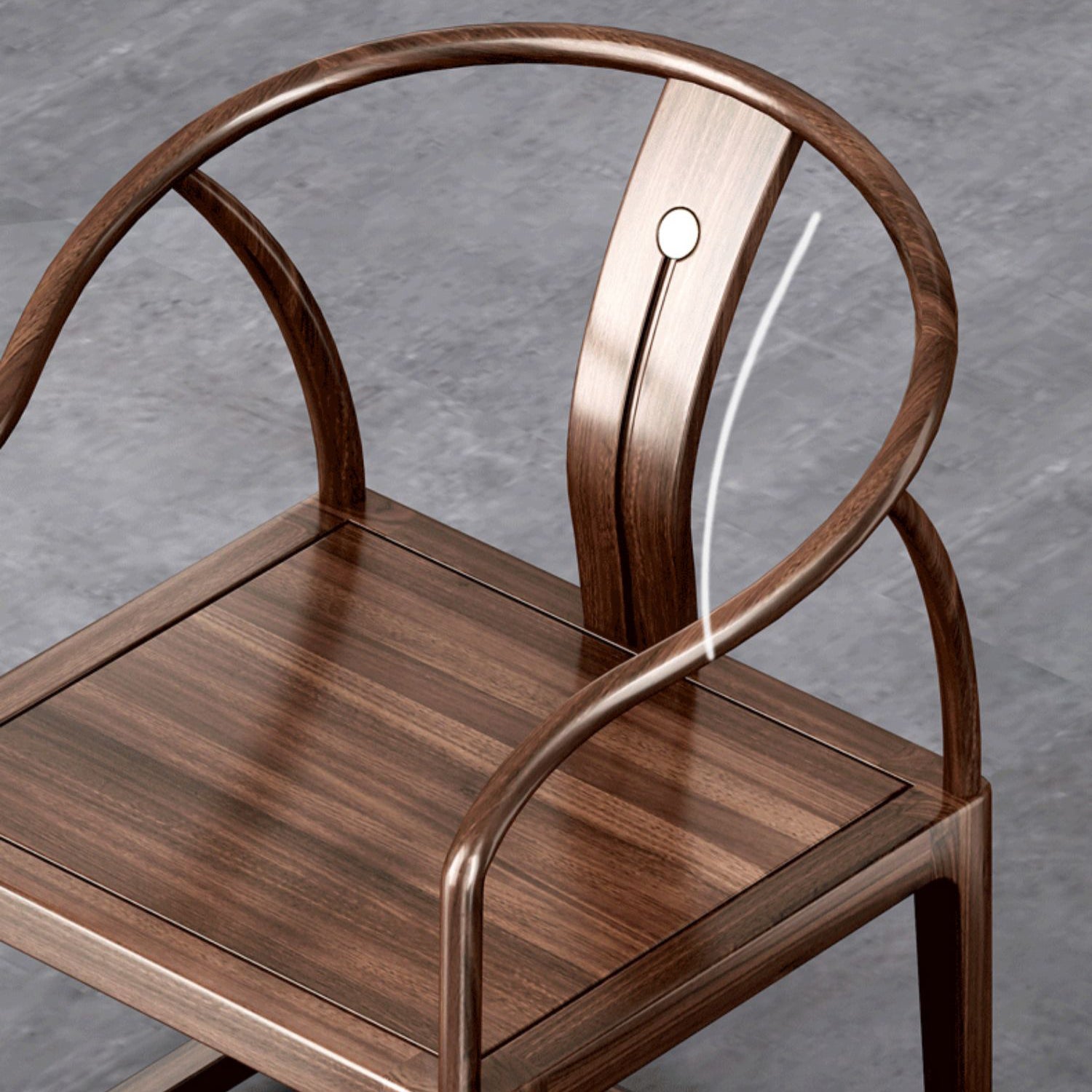 Traditional Style Dining Arm Chair Solid Wood Arm Chair for Home