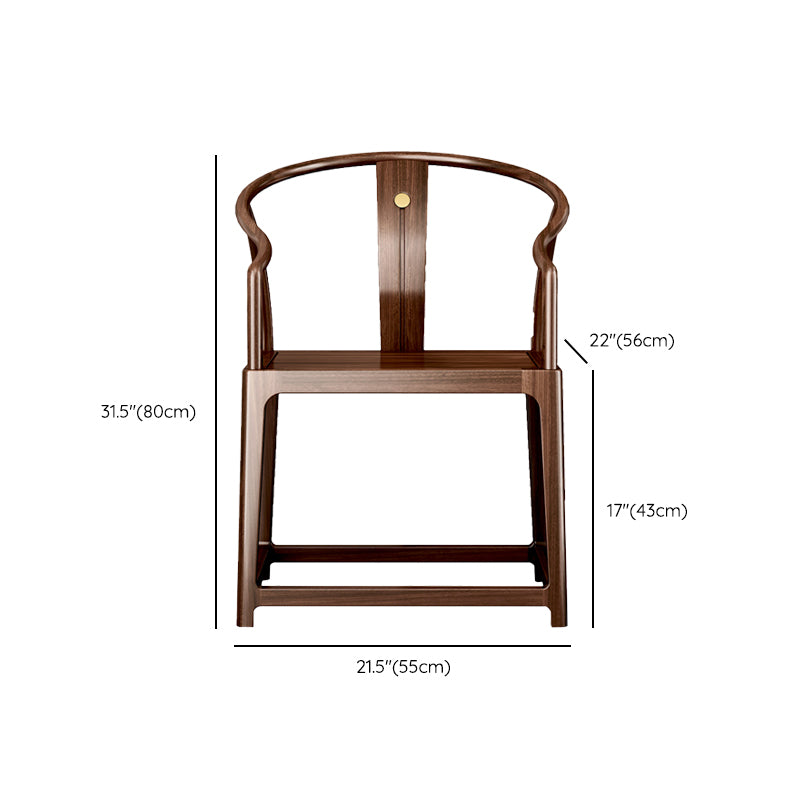 Traditional Style Dining Arm Chair Solid Wood Arm Chair for Home