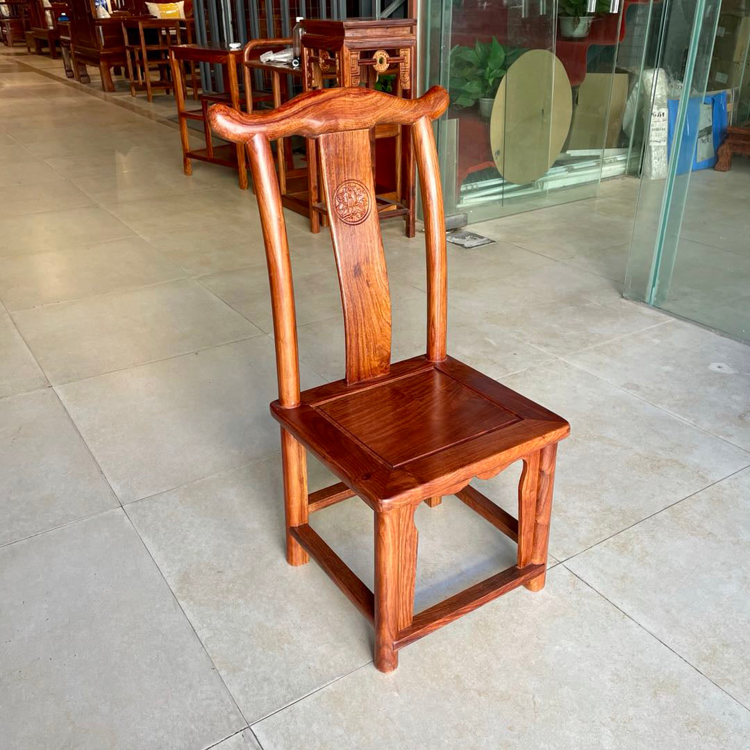 Modern Style Dining Chair Wooden Slat Back Side Chair for Living Room