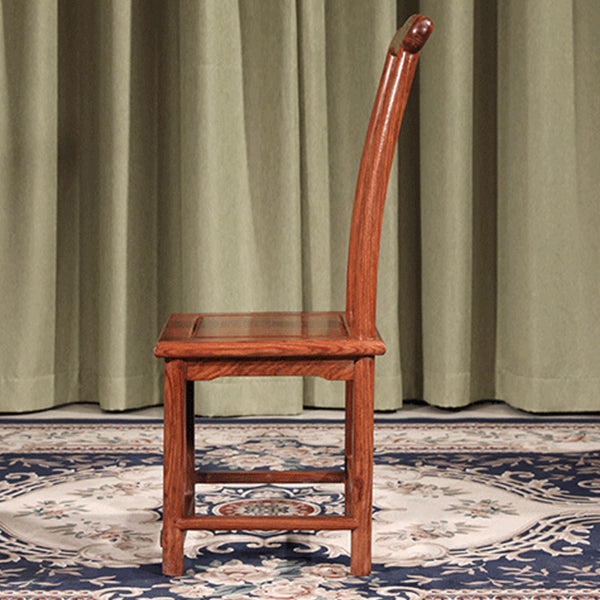 Modern Style Dining Chair Wooden Slat Back Side Chair for Living Room