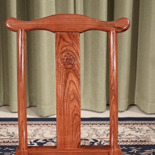 Modern Style Dining Chair Wooden Slat Back Side Chair for Living Room