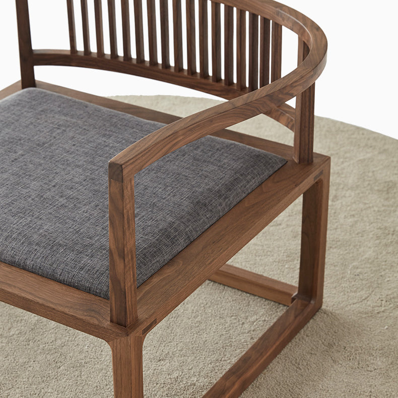 Traditional Style Dining Chair Solid Wood Arm Chair for Home