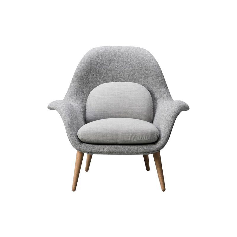 Modern Style Dining Chair Linen Parsons Arm Chair for Living Room