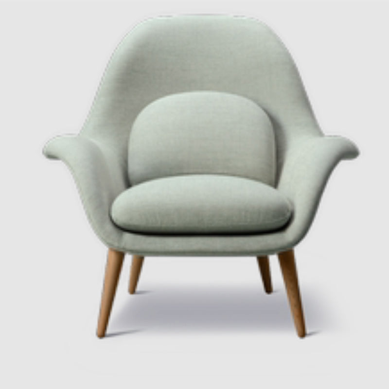 Modern Style Dining Chair Linen Parsons Arm Chair for Living Room